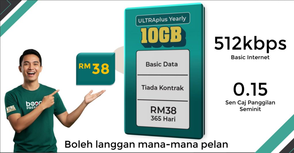 Pelan BeONE Yearly Plan Internet Jimat Setahun Malaysia